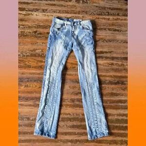 Youth Boys Evolution in Design Distressed Slim Fit Jeans –‎ Size 16 Blue Denim